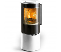 Печь K900, низкая, белая, хромированная окантовка стекла (Keddy)