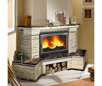 Каминная облицовка Stimlex Rain Emperador EW135C угловая