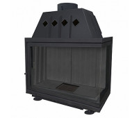Каминная топка Экокамин АЛЬФА 1000RB (черный шамот)