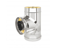 Тройник утеплённый (сэндвич) для дымохода 430 0.8